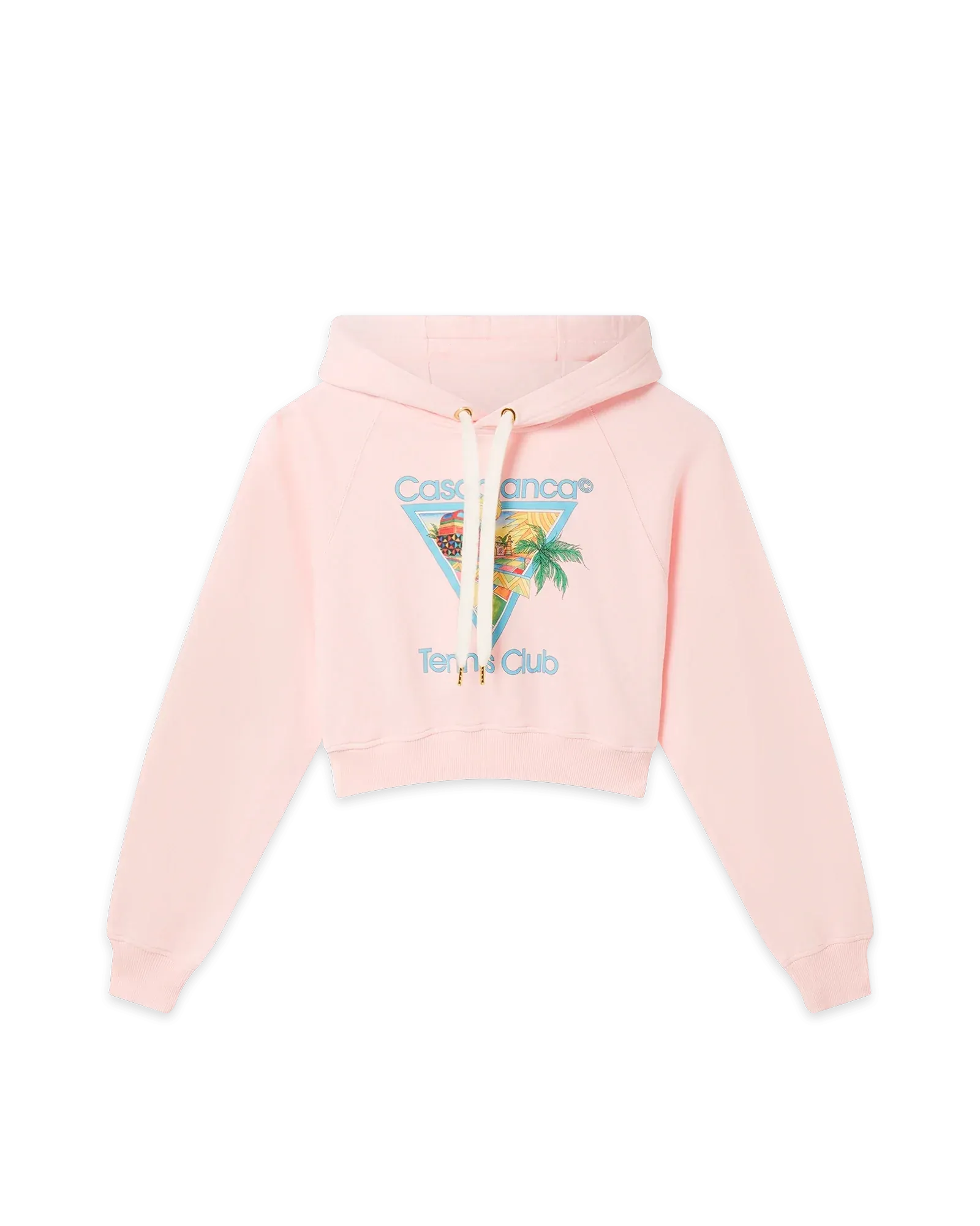 Afro Cubism Tennis Club Cropped Hooded Sweatshirt