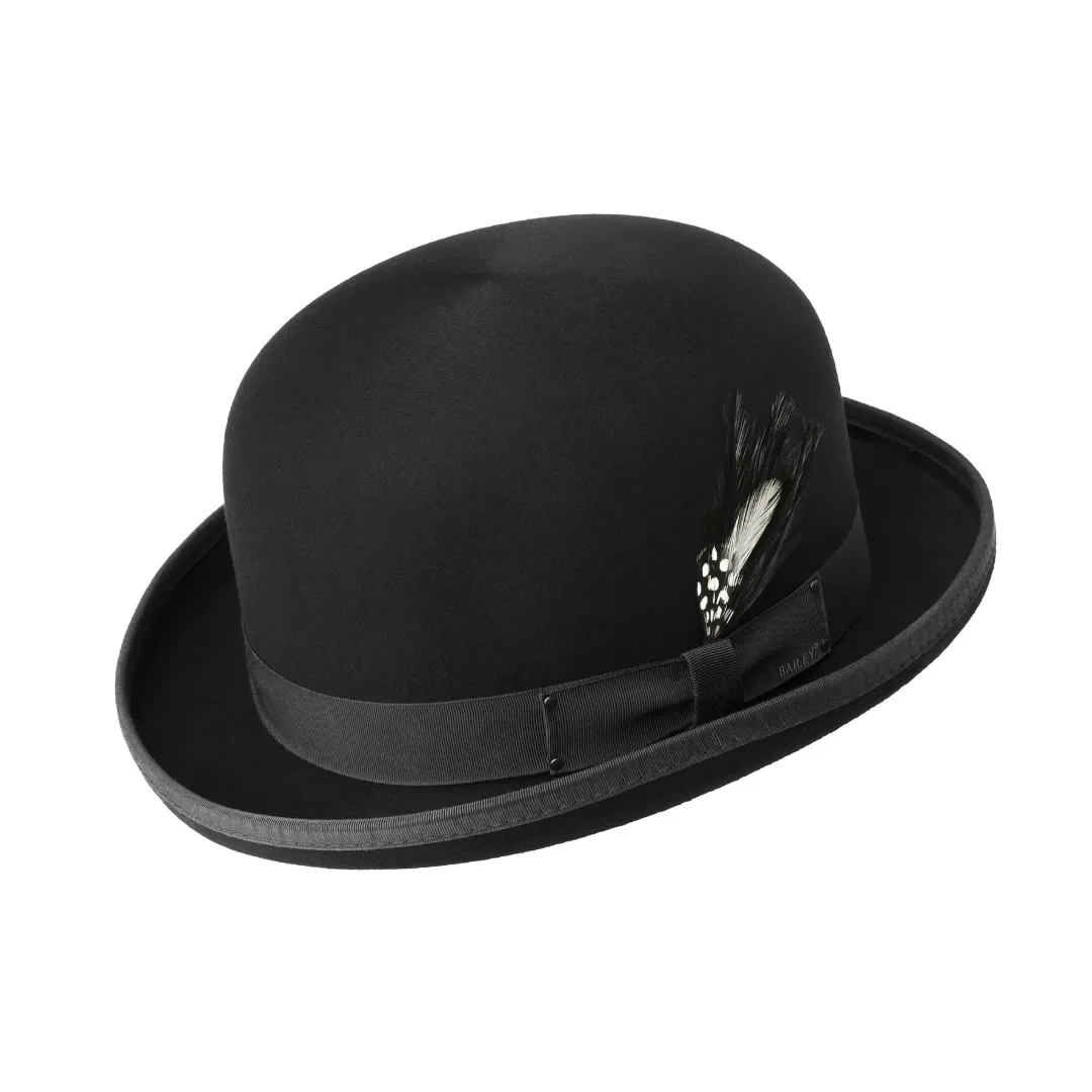 Bailey Derby Bowler Hat - Black