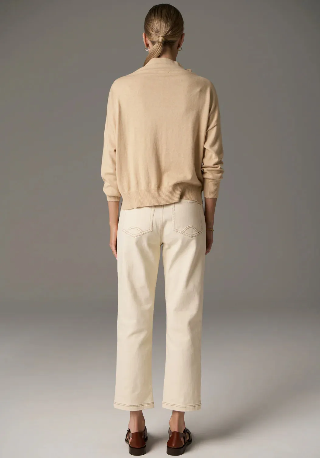 Beech Drawcord Knit | Pebble