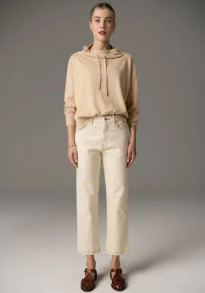 Beech Drawcord Knit | Pebble