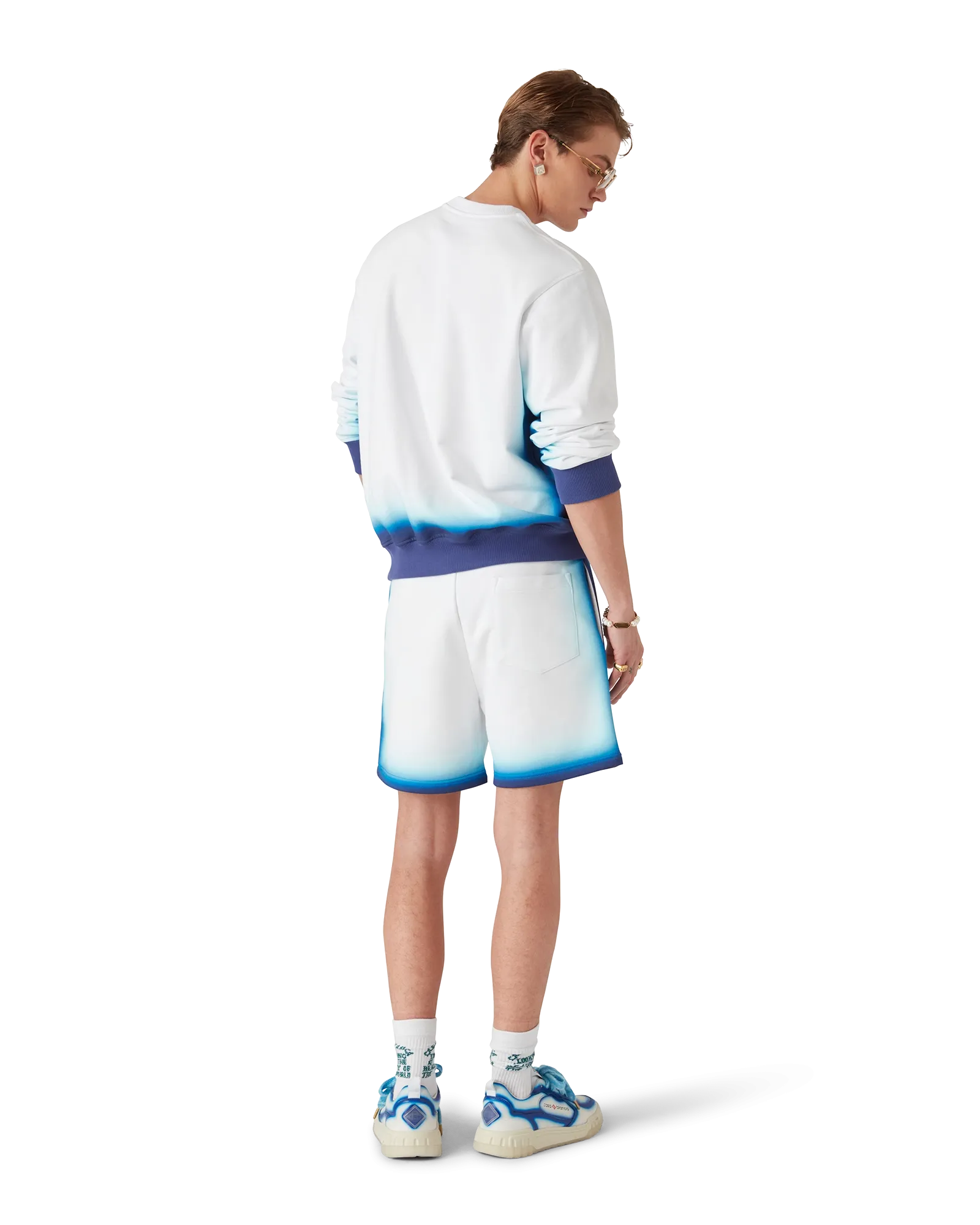 Blue Fade Sweatshorts