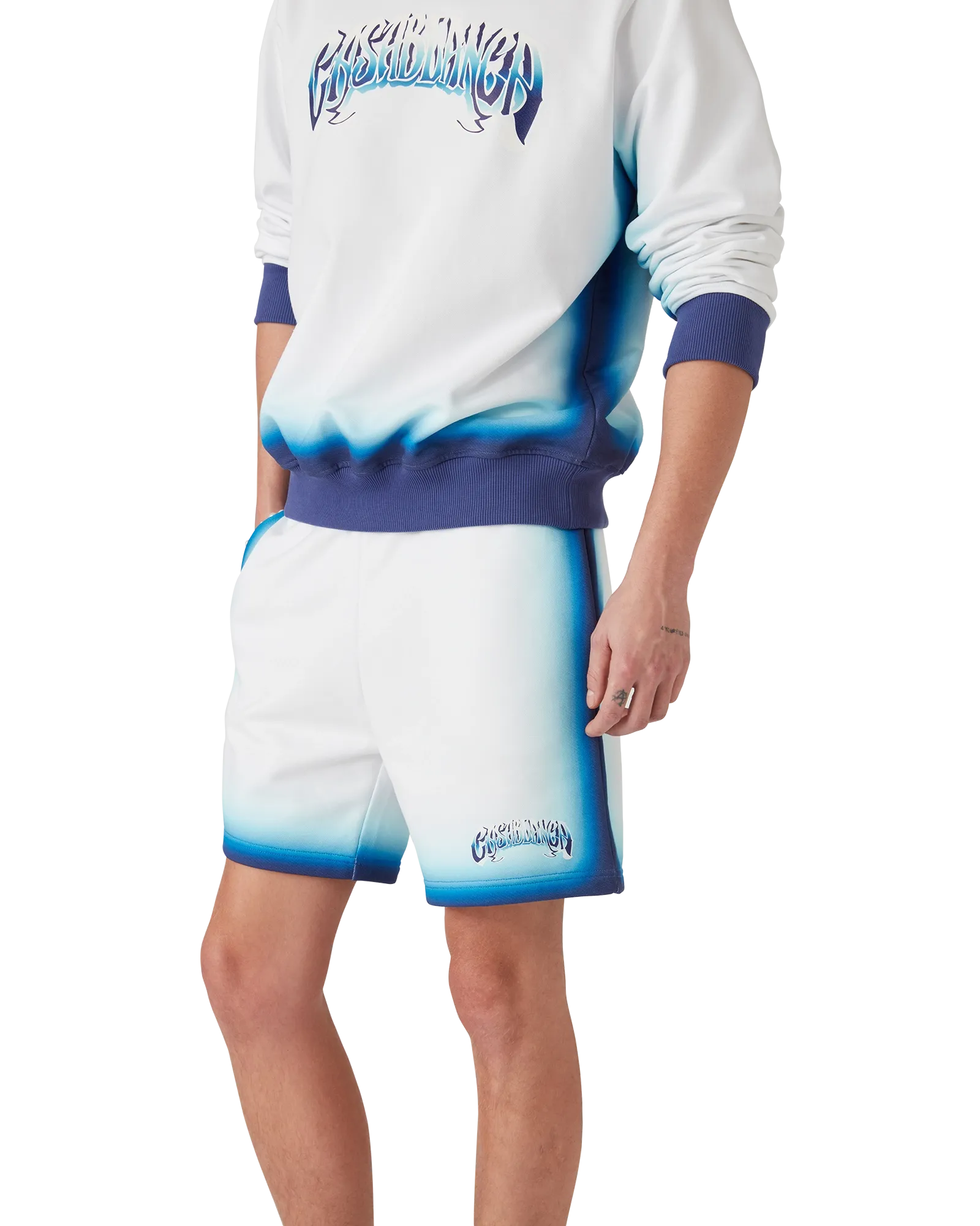 Blue Fade Sweatshorts