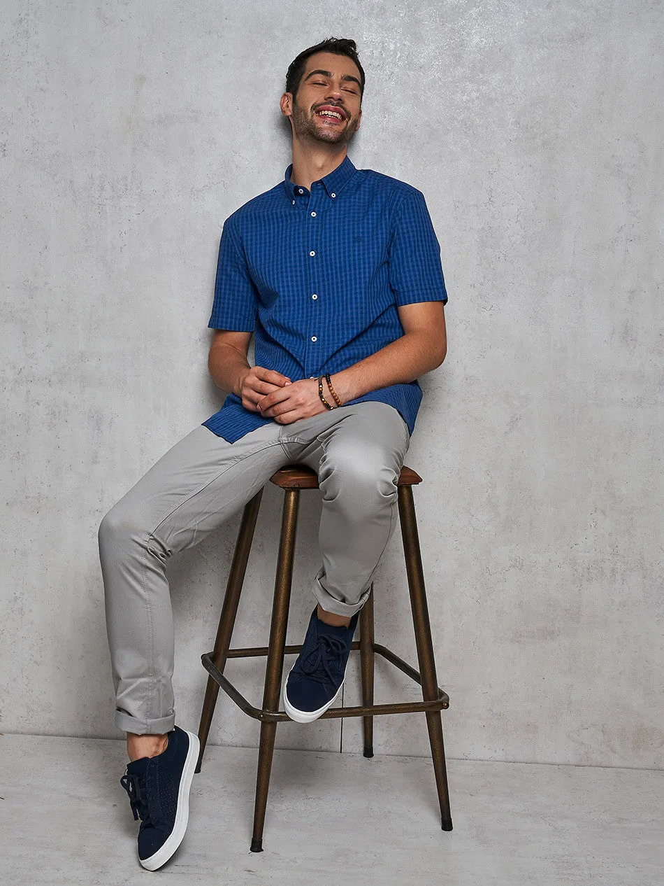 BLUE TONAL MELANGE - S/S