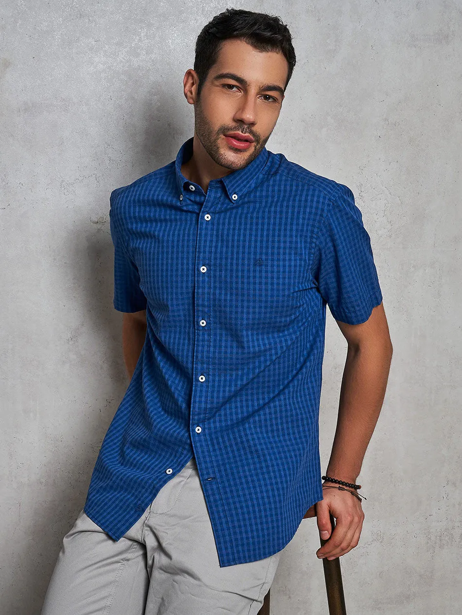 BLUE TONAL MELANGE - S/S