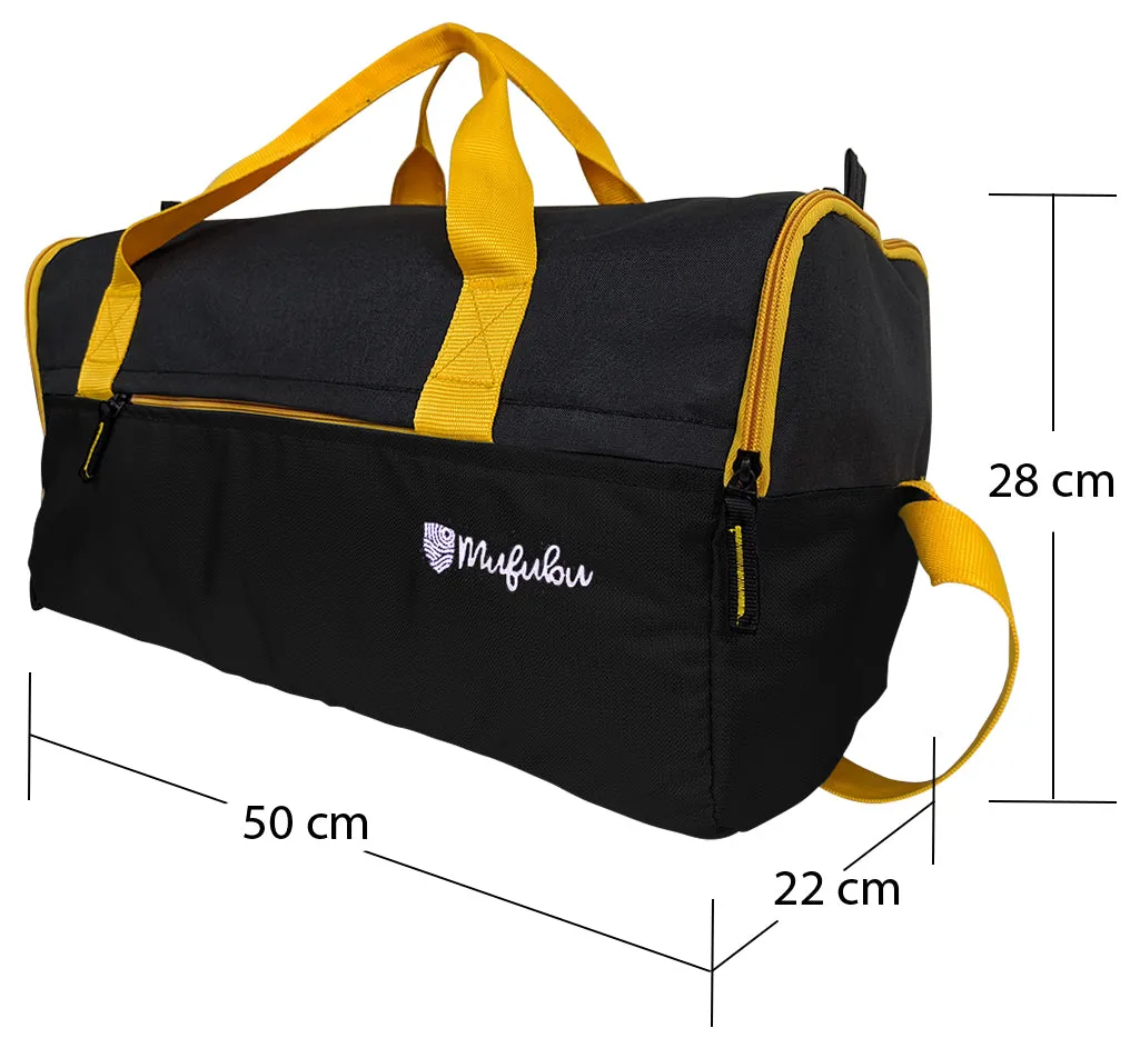 Buddys Duffle Gym Bag 32 Ltr - Black