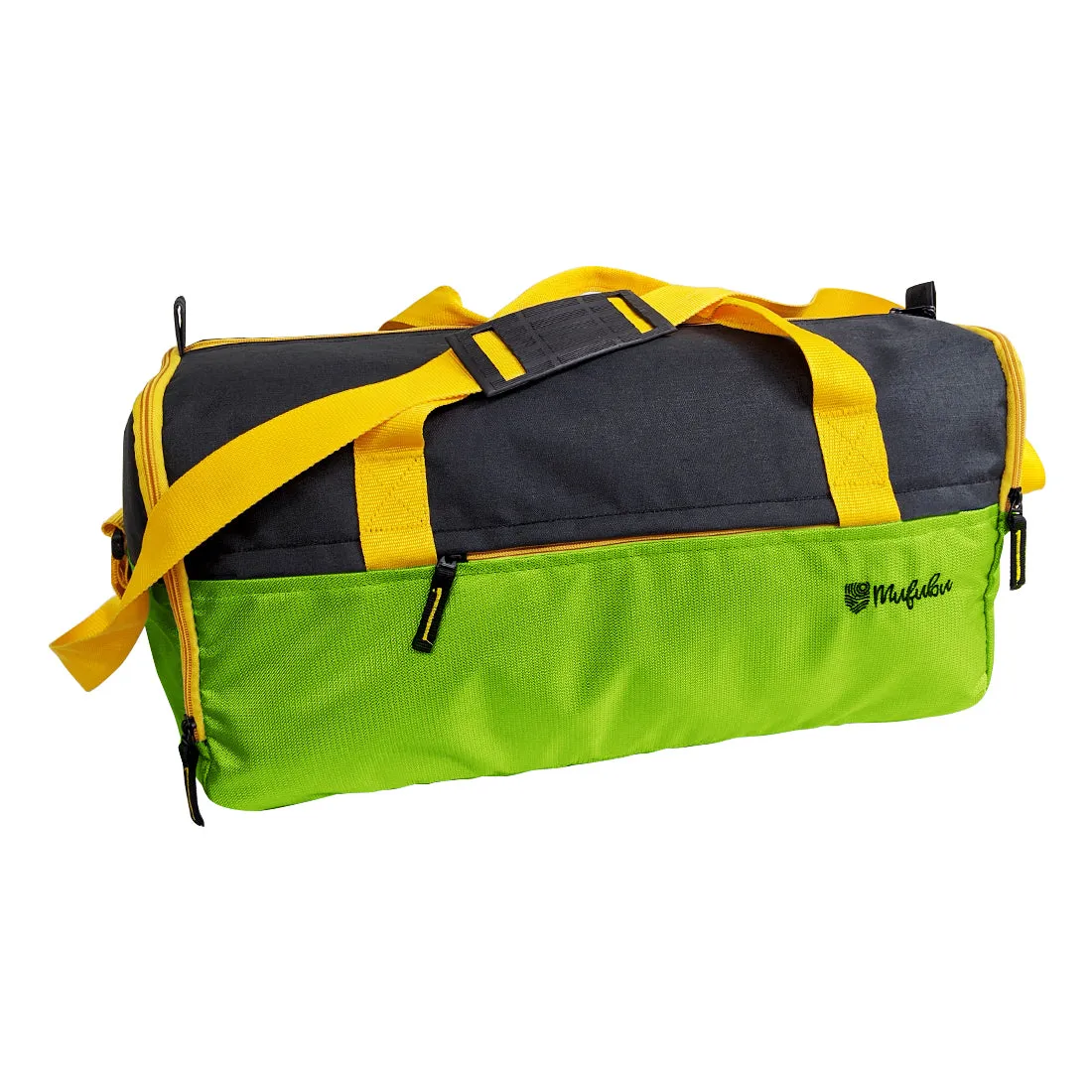 Buddys Duffle Gym Bag 32 Ltr - Green & Black