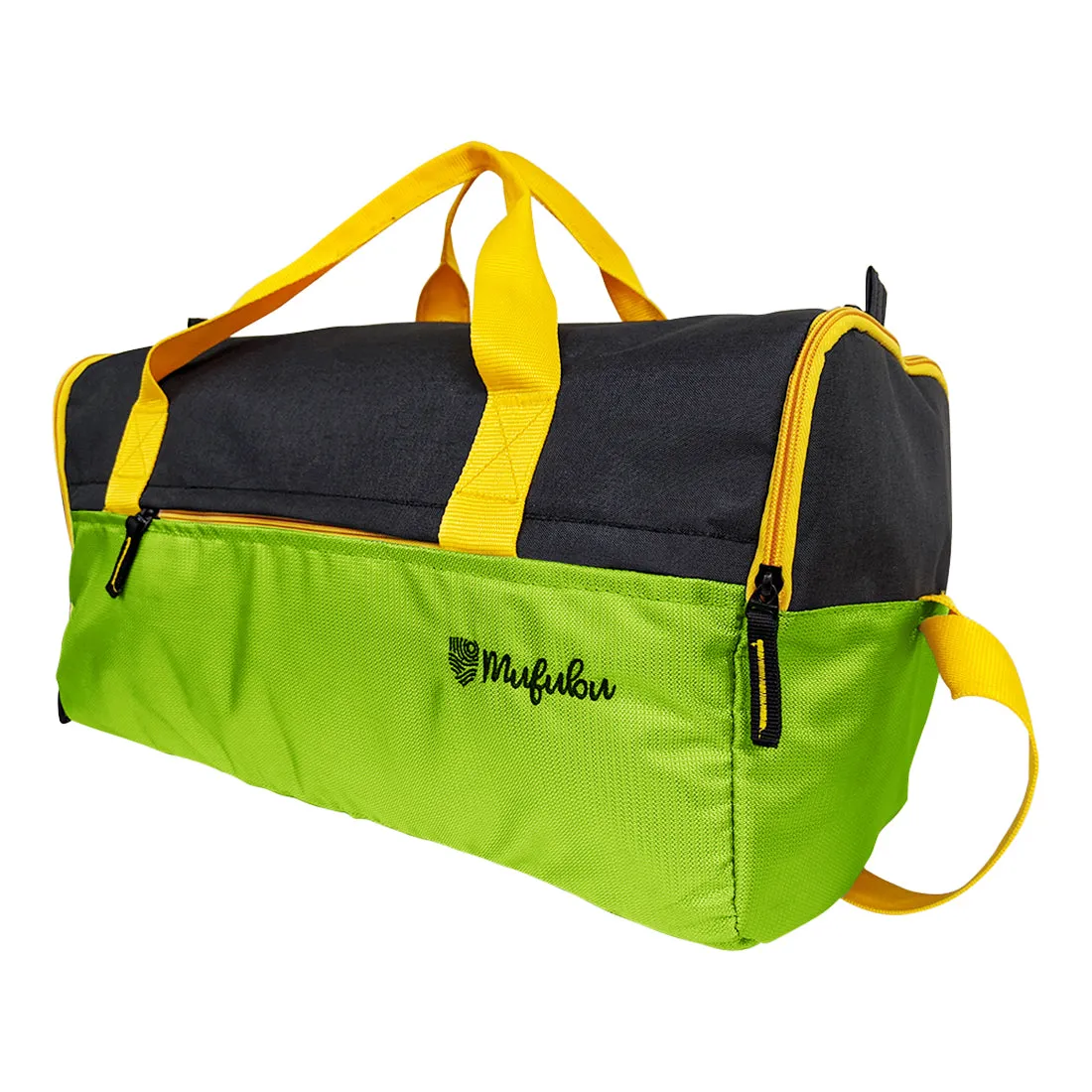 Buddys Duffle Gym Bag 32 Ltr - Green & Black