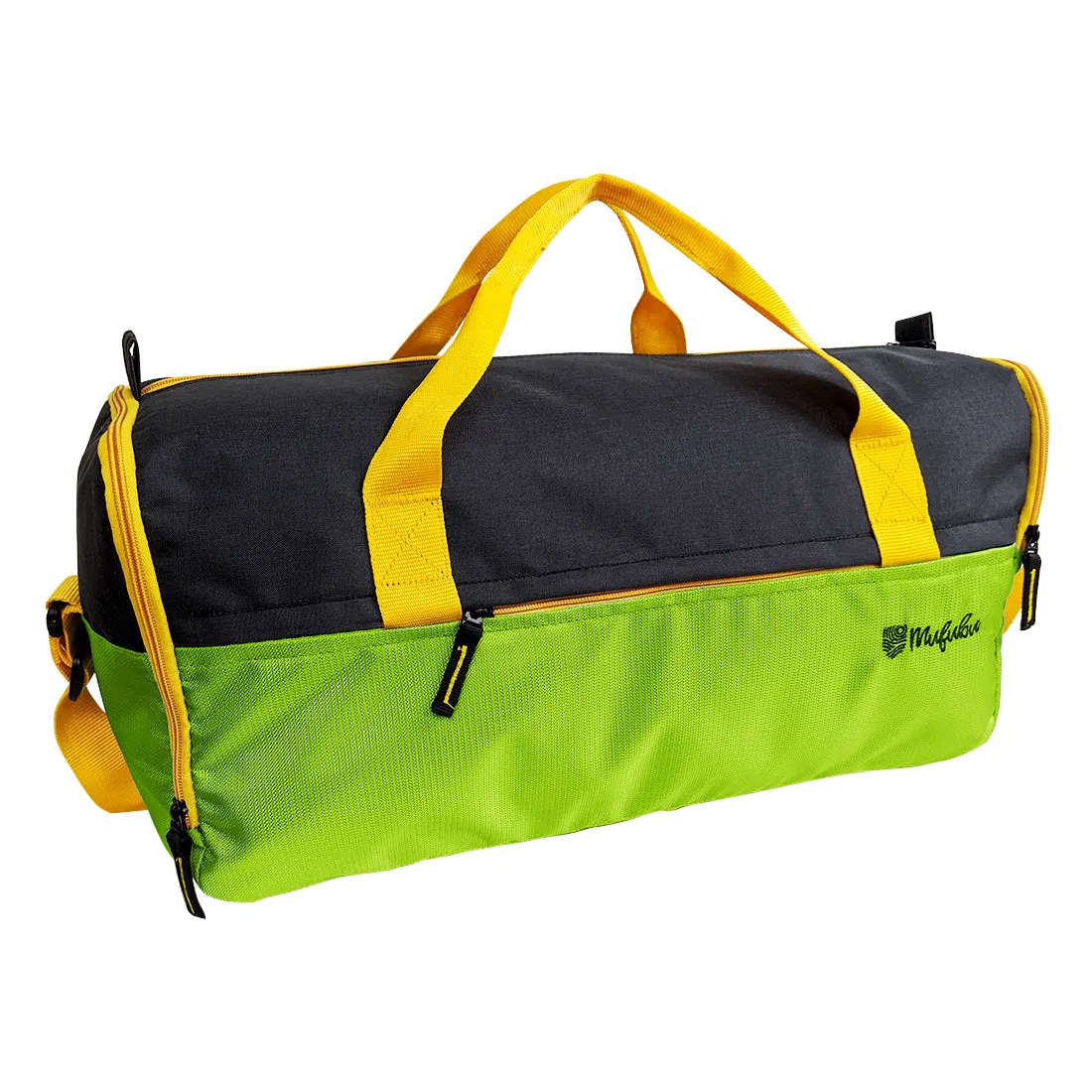 Buddys Duffle Gym Bag 32 Ltr - Green & Black