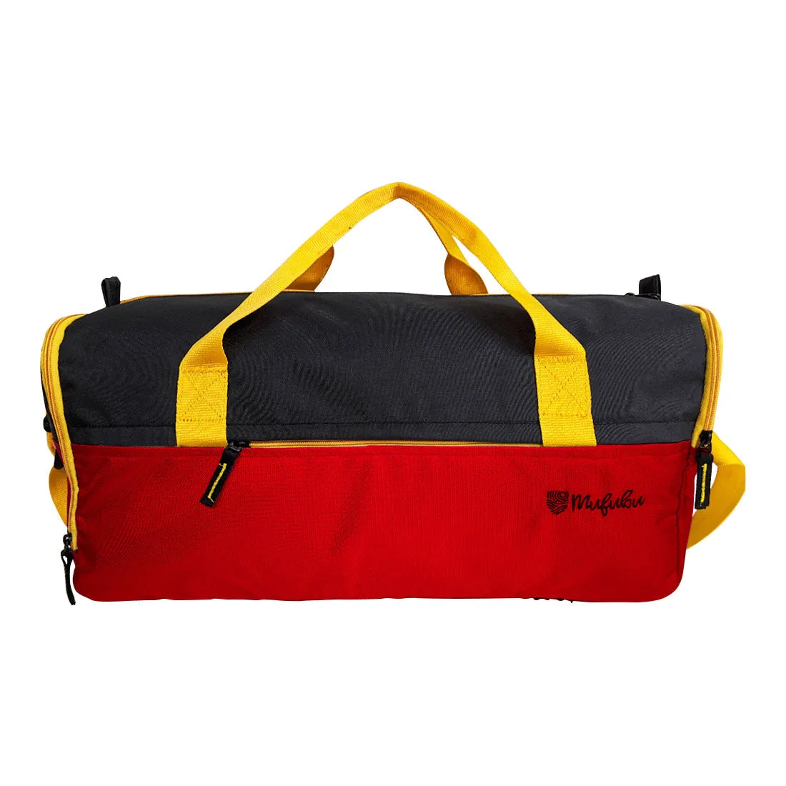 Buddys Duffle Gym Bag 32 Ltr - Red & Black