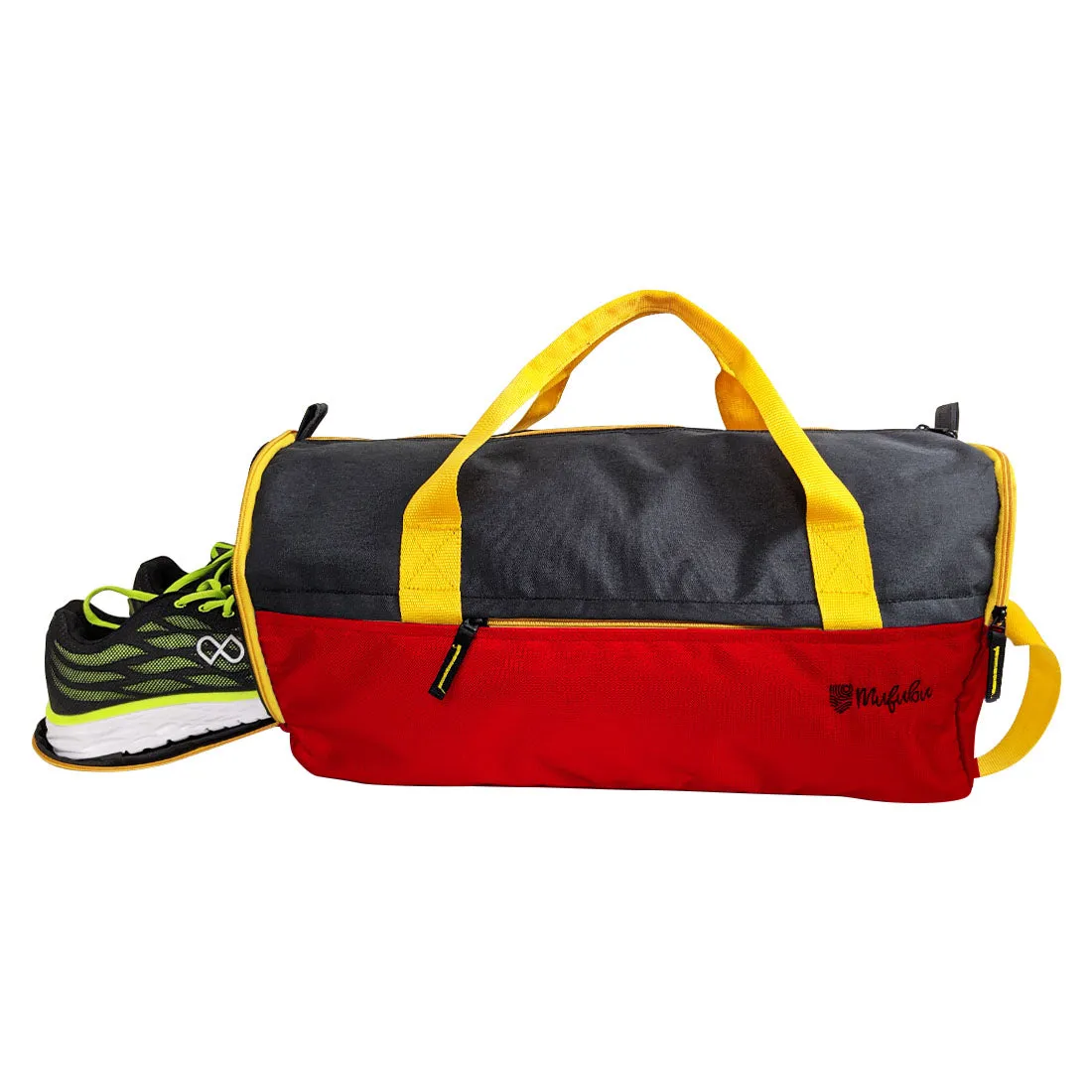 Buddys Duffle Gym Bag 32 Ltr - Red & Black