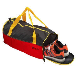 Buddys Duffle Gym Bag 32 Ltr - Red & Black