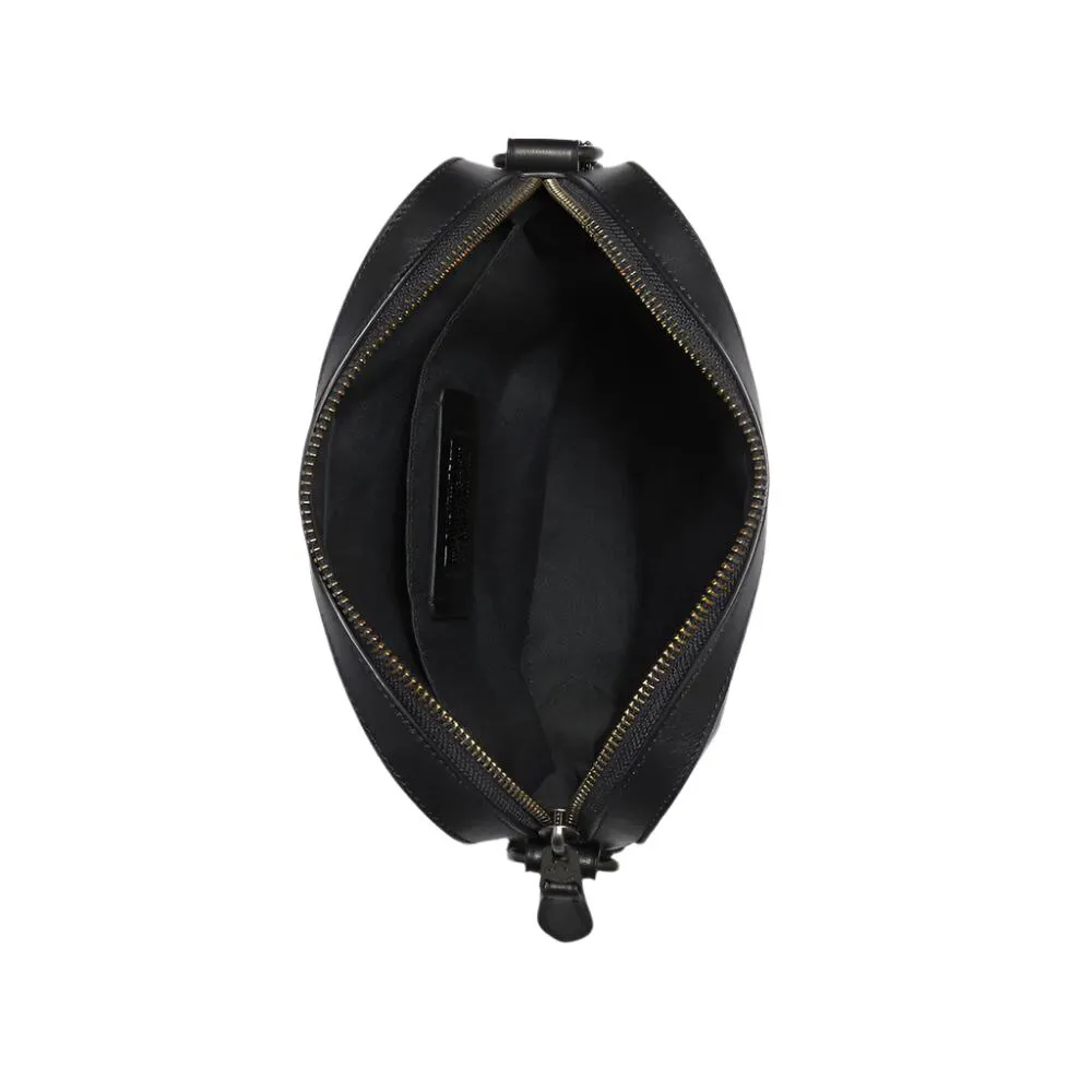 Coach Houston Flight Bag In Signature Leather Black