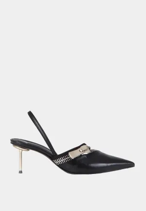 Coperni Zip Stiletto Black