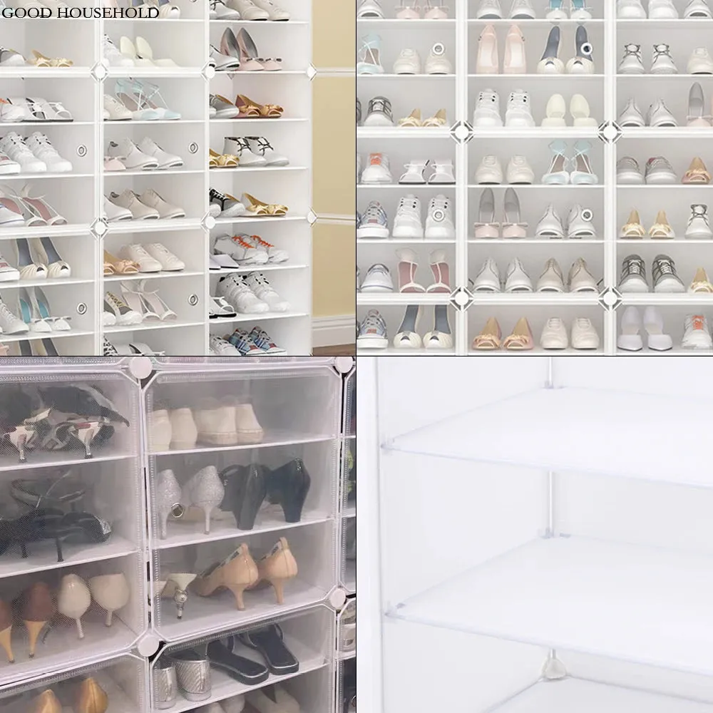 Easy To Assemble Multi-Layer Large Shoe Cabinet Rack – Waterproof, Dustproof Shoe Stand Storage Organizer