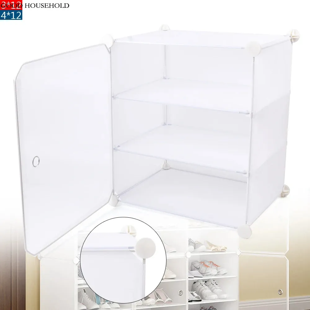 Easy To Assemble Multi-Layer Large Shoe Cabinet Rack – Waterproof, Dustproof Shoe Stand Storage Organizer