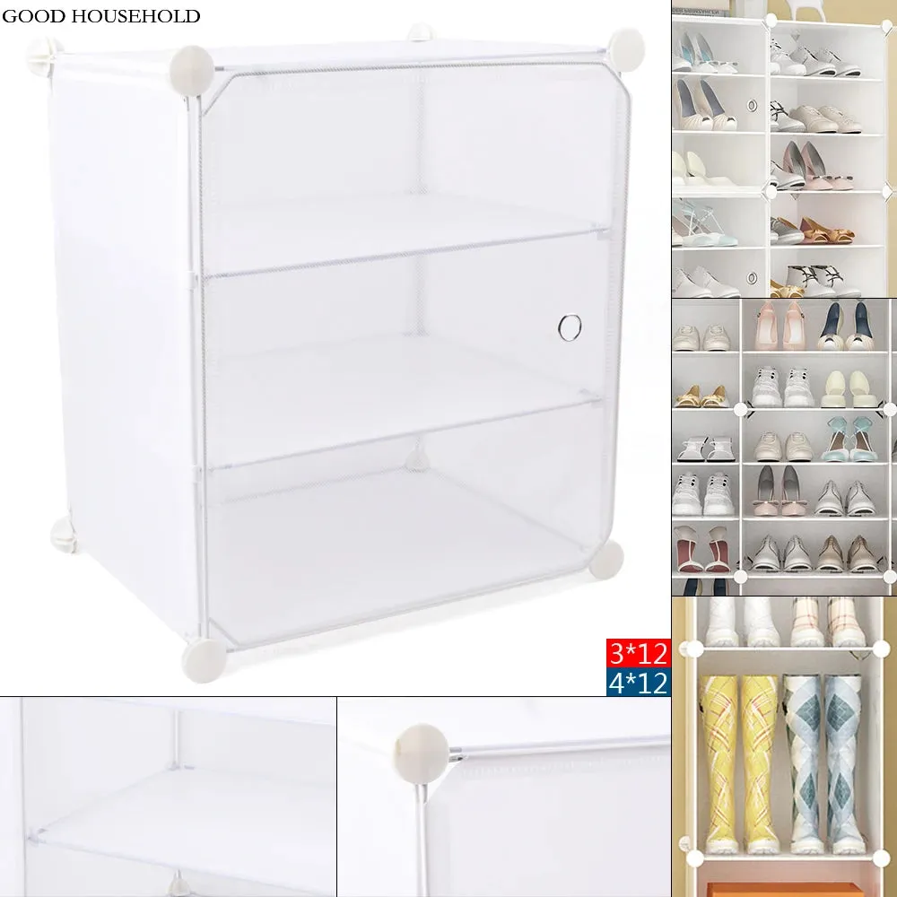 Easy To Assemble Multi-Layer Large Shoe Cabinet Rack – Waterproof, Dustproof Shoe Stand Storage Organizer