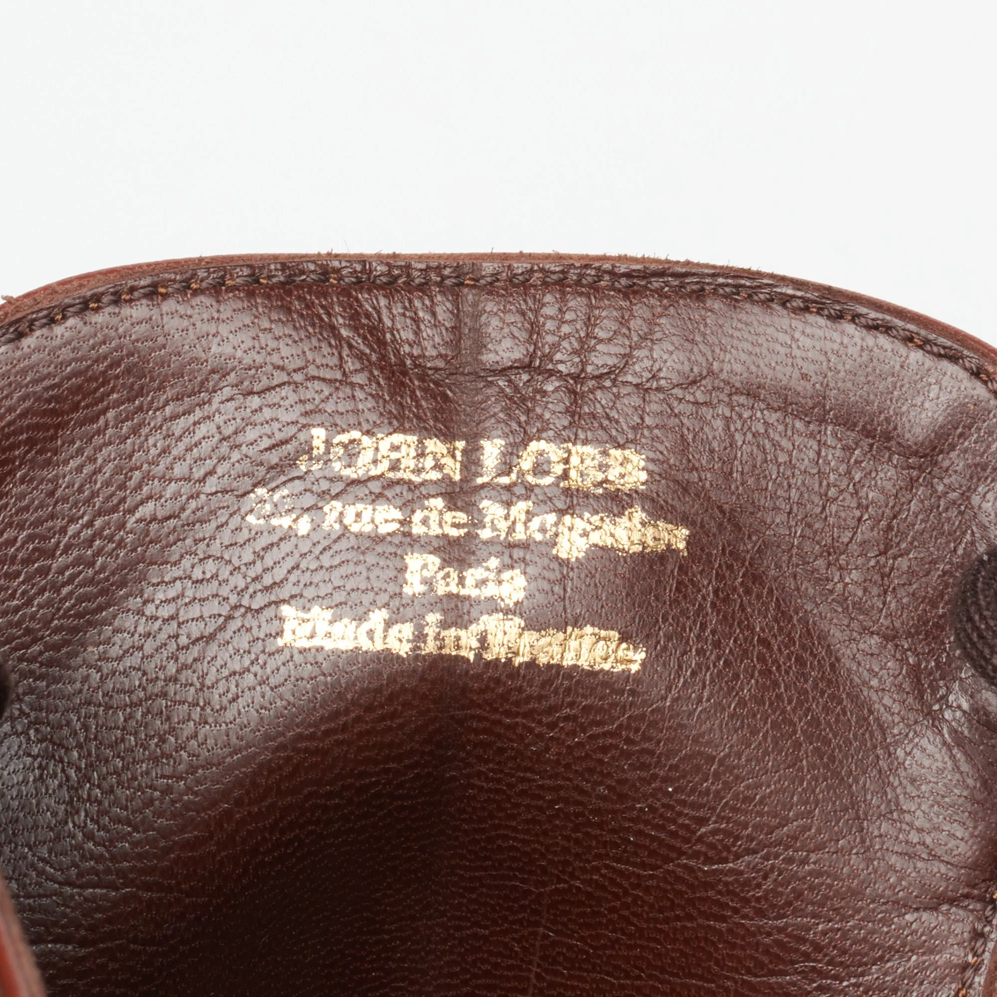 JOHN LOBB Paris Bespoke Brown Calf Leather 2 Eyelet Derby Shoes UK 7.5 US 8.5