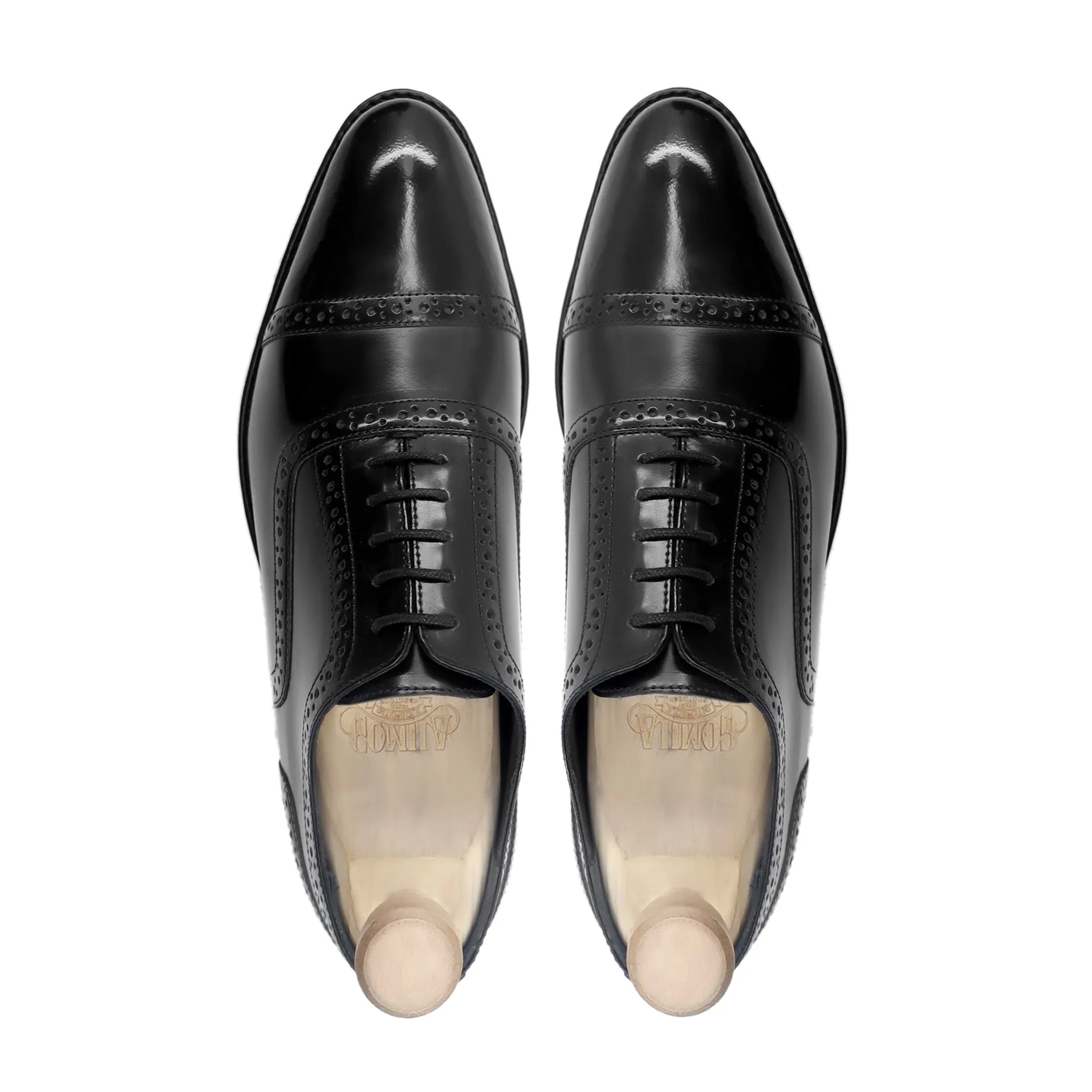 Katsu - Men's Black Box Leather High Shine Oxford Shoe