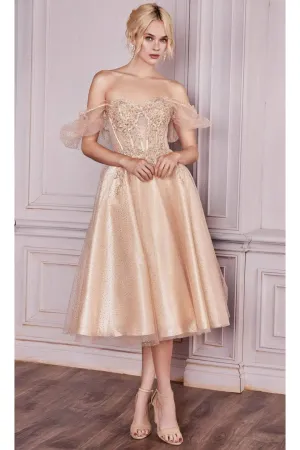 Kentucky Derby Dress Race Outfit in Champagne by Ladivine CD0187