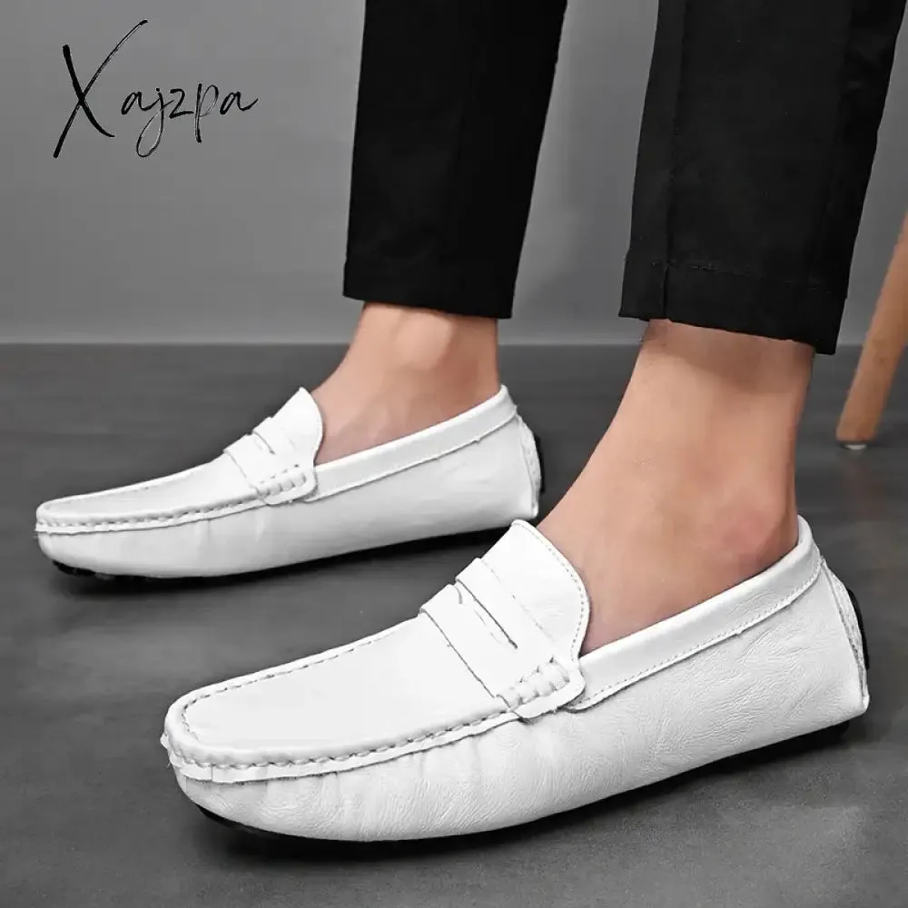 Loafers Shoes Men Fashion Shoes 2024 New Spring Comfy Men's Flats Moccasins Classic Original Leather Men Casual Shoes