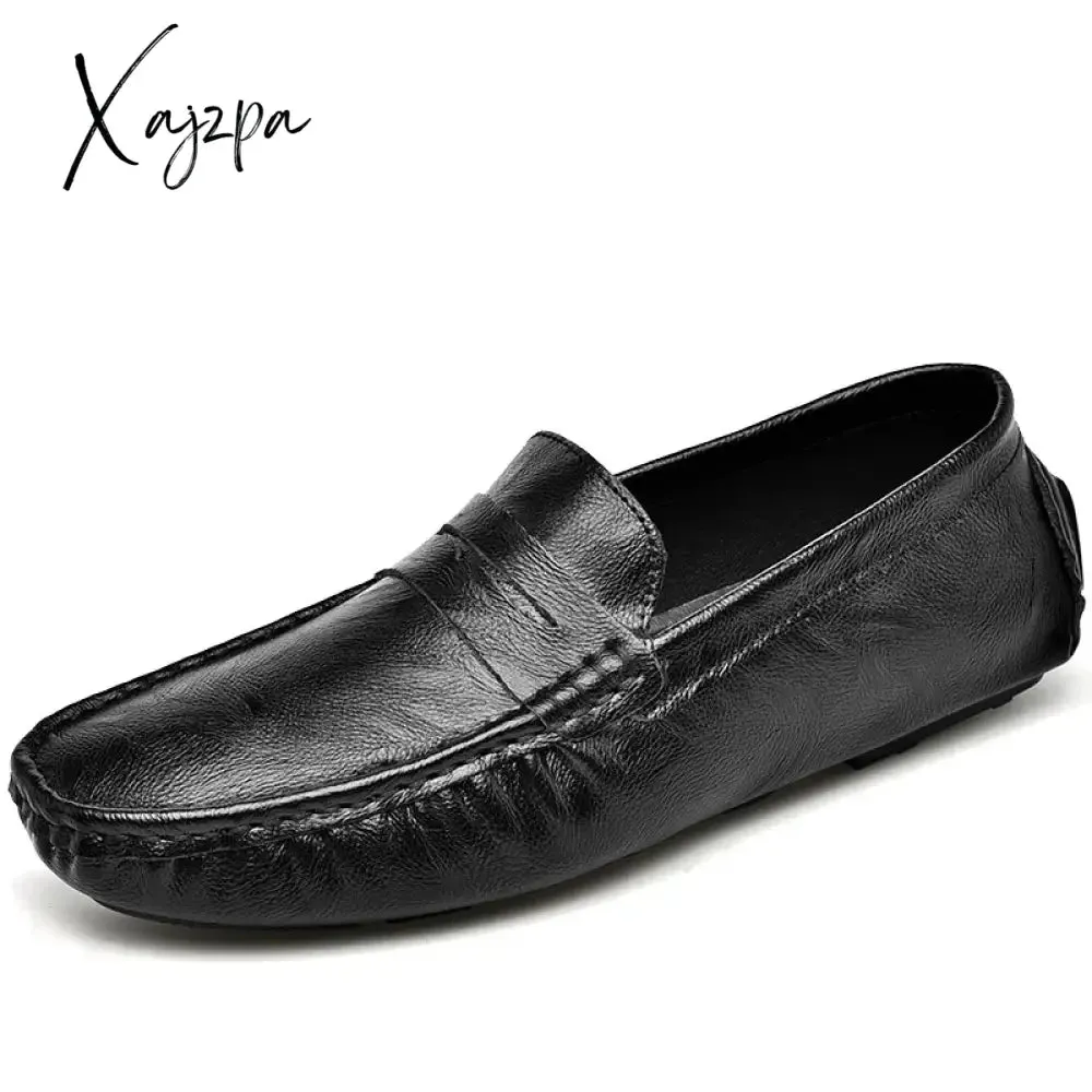 Loafers Shoes Men Fashion Shoes 2024 New Spring Comfy Men's Flats Moccasins Classic Original Leather Men Casual Shoes