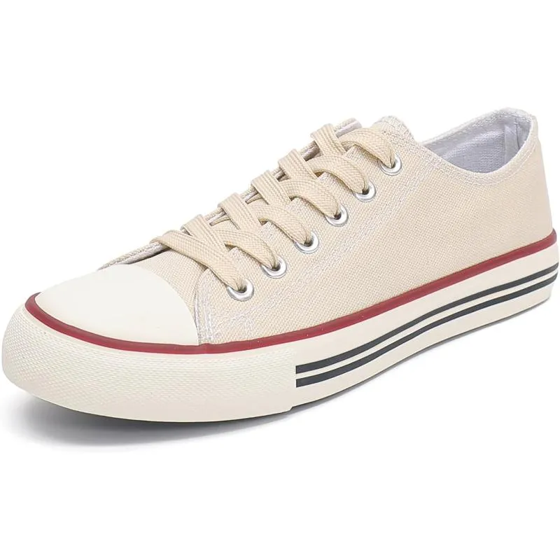 Mono Canvas Sneakers With Lace Up Detail