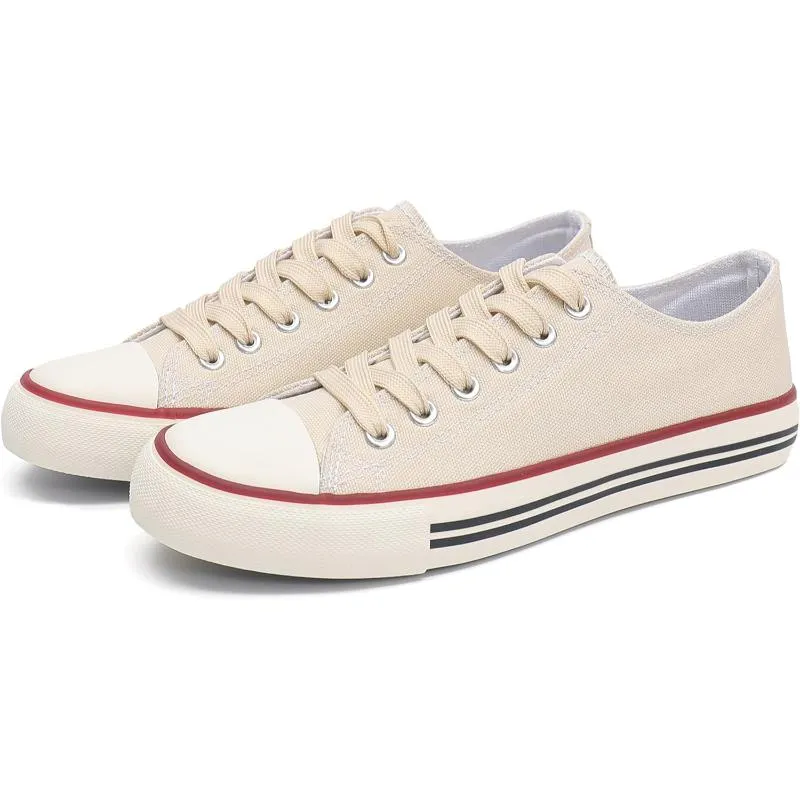 Mono Canvas Sneakers With Lace Up Detail
