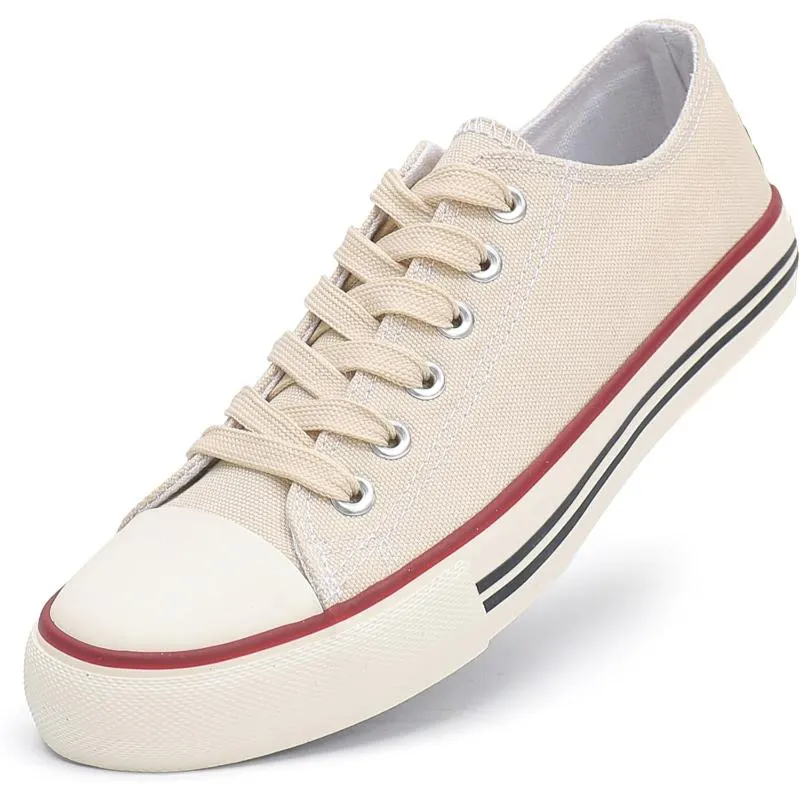 Mono Canvas Sneakers With Lace Up Detail