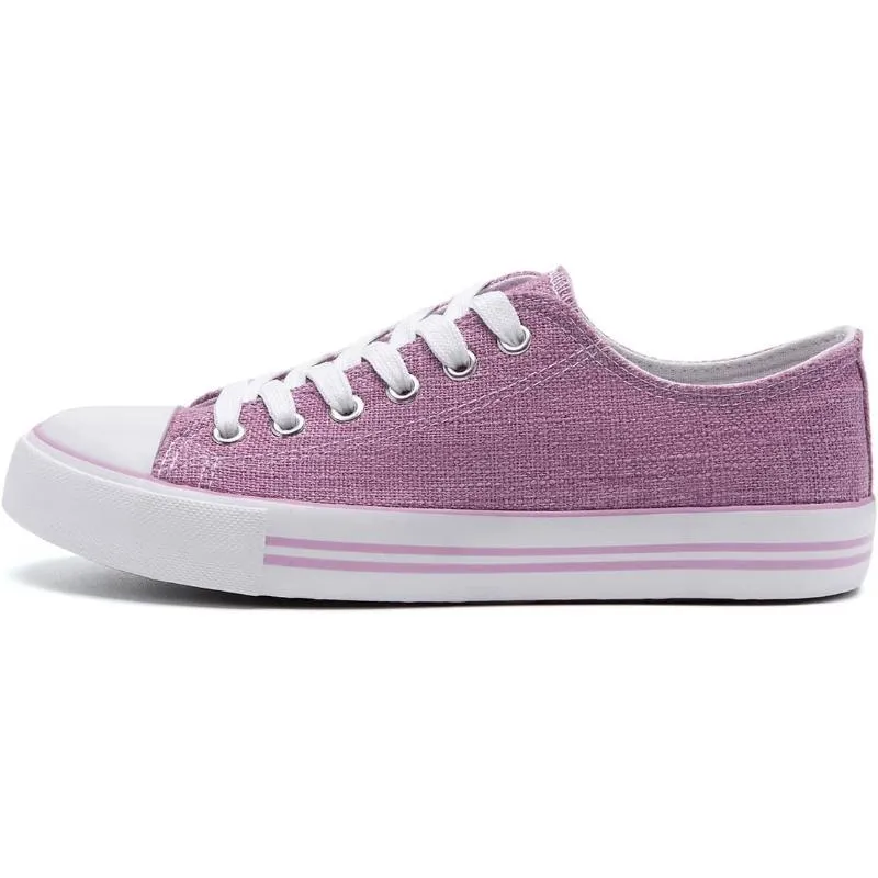 Mono Canvas Sneakers With Lace Up Detail