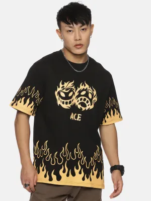 Portgas D Ace Over Sized Anime T-shirt
