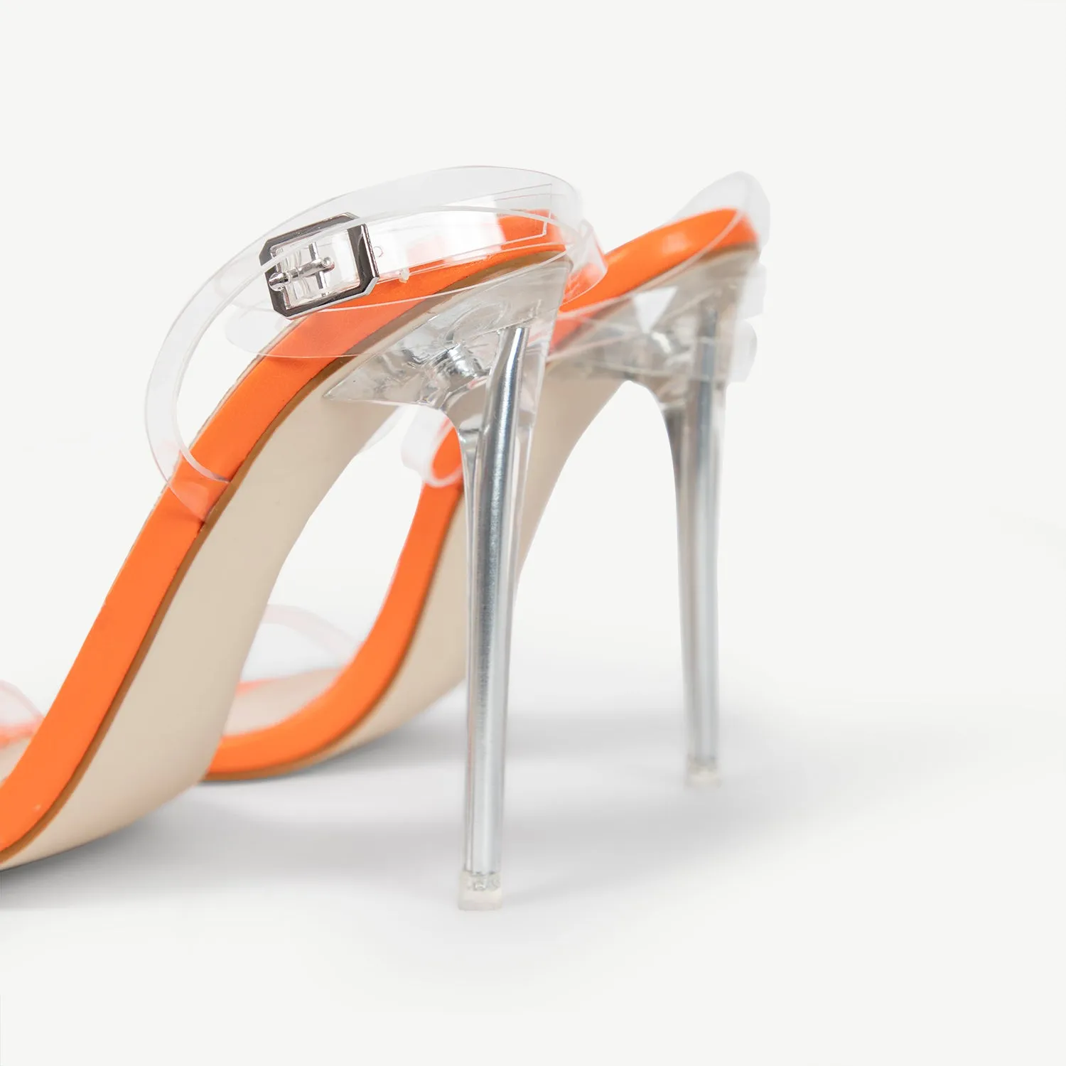 RAID Daysha Perspex Heel in Orange