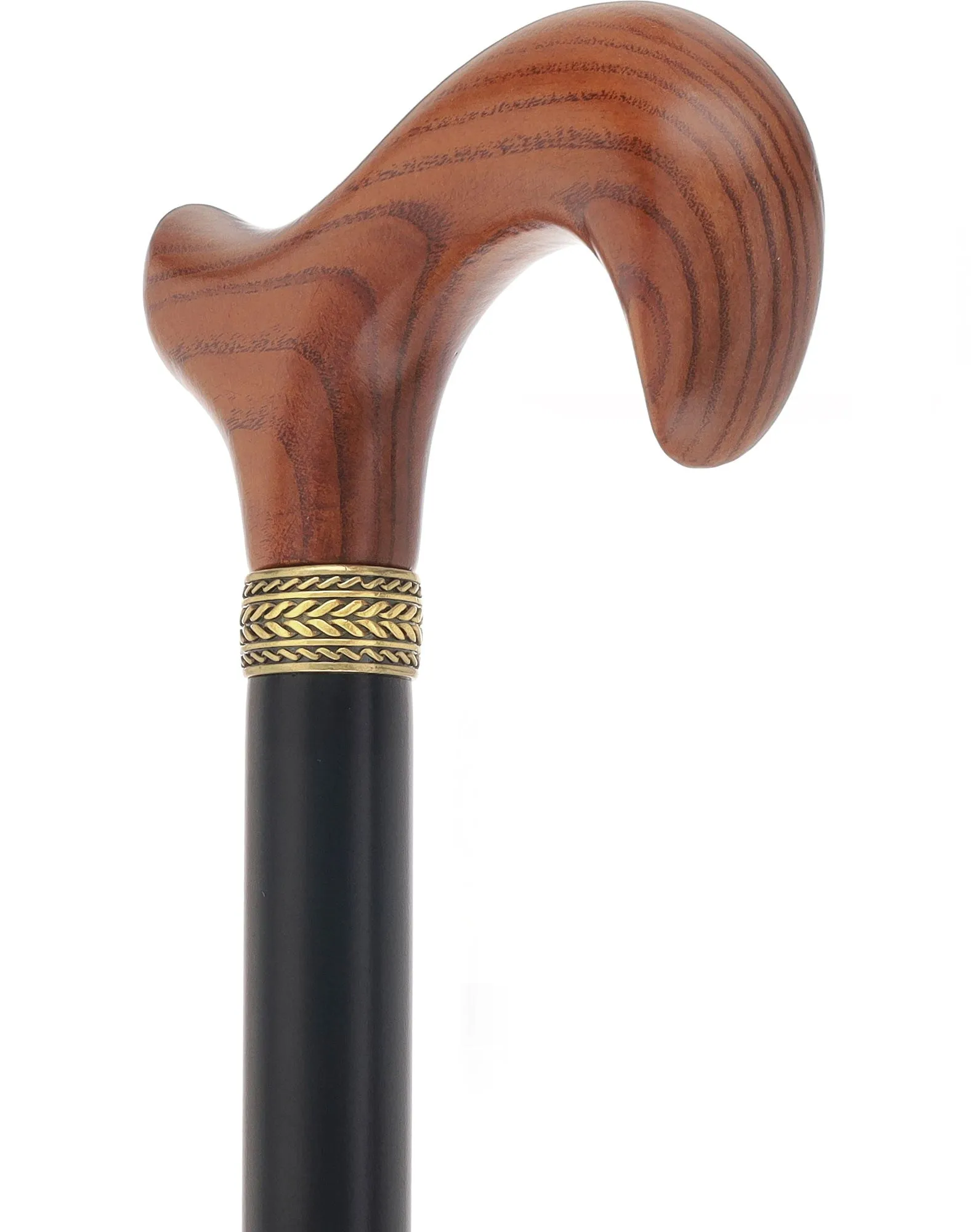 Royal Canes Classic Derby: Wood-Stained, Pewter Collar, 6 Color Options