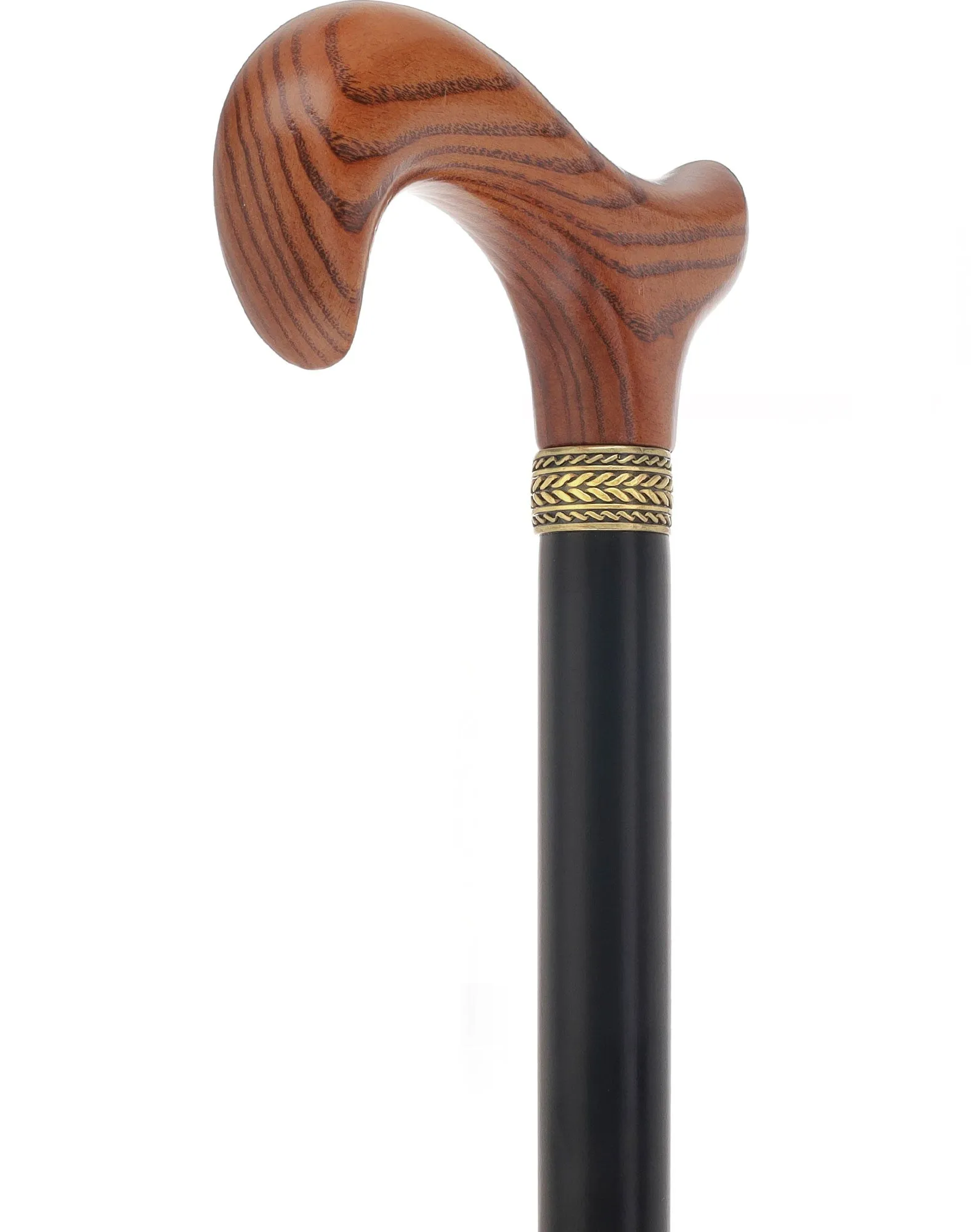 Royal Canes Classic Derby: Wood-Stained, Pewter Collar, 6 Color Options