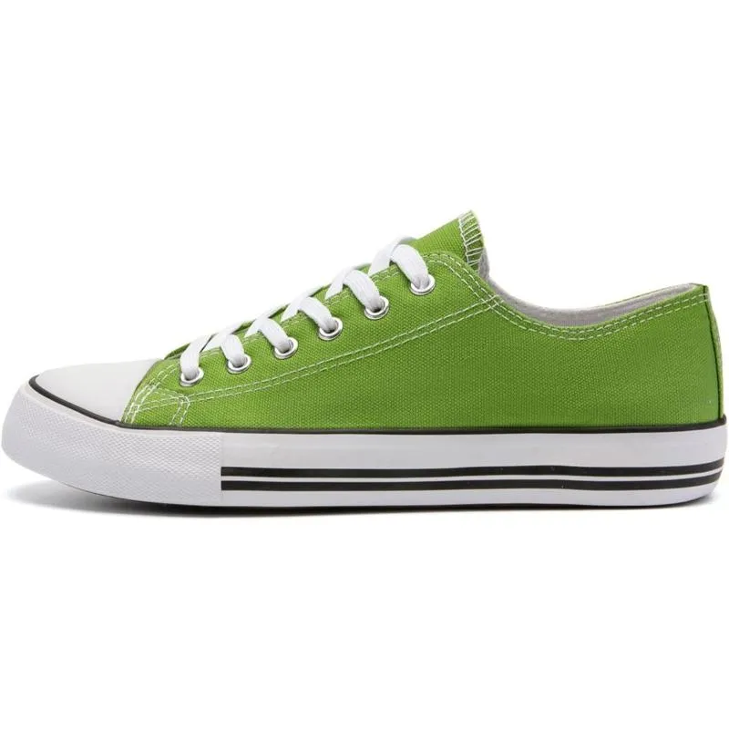 Solid Color Canvas Lace Up Shoes For Men