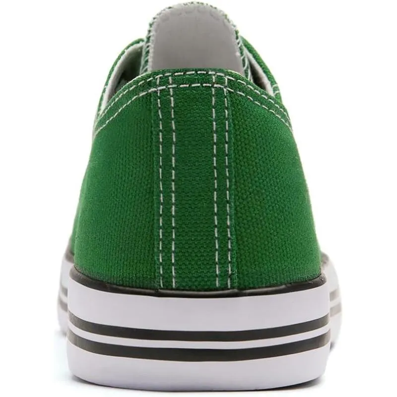 Solid Color Canvas Lace Up Shoes For Men