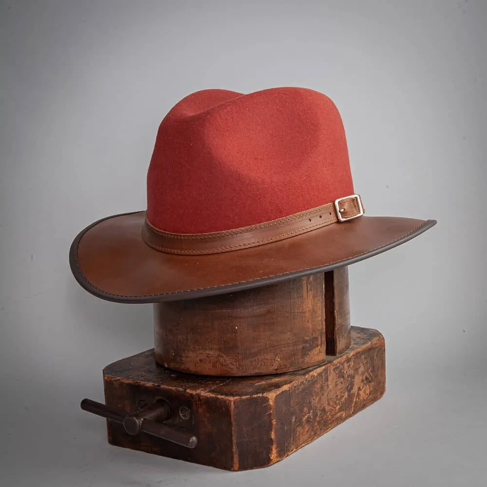 Summit | Mens Felt Leather Fedora Hat