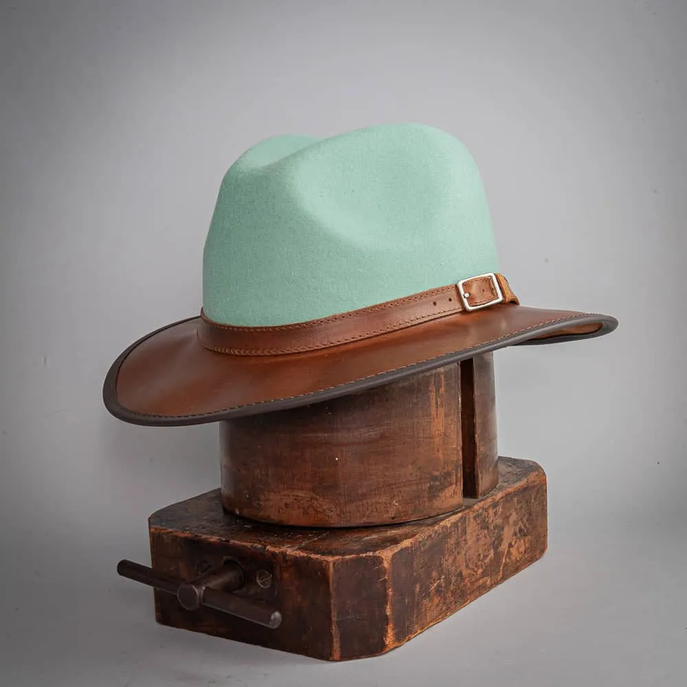 Summit | Mens Felt Leather Fedora Hat