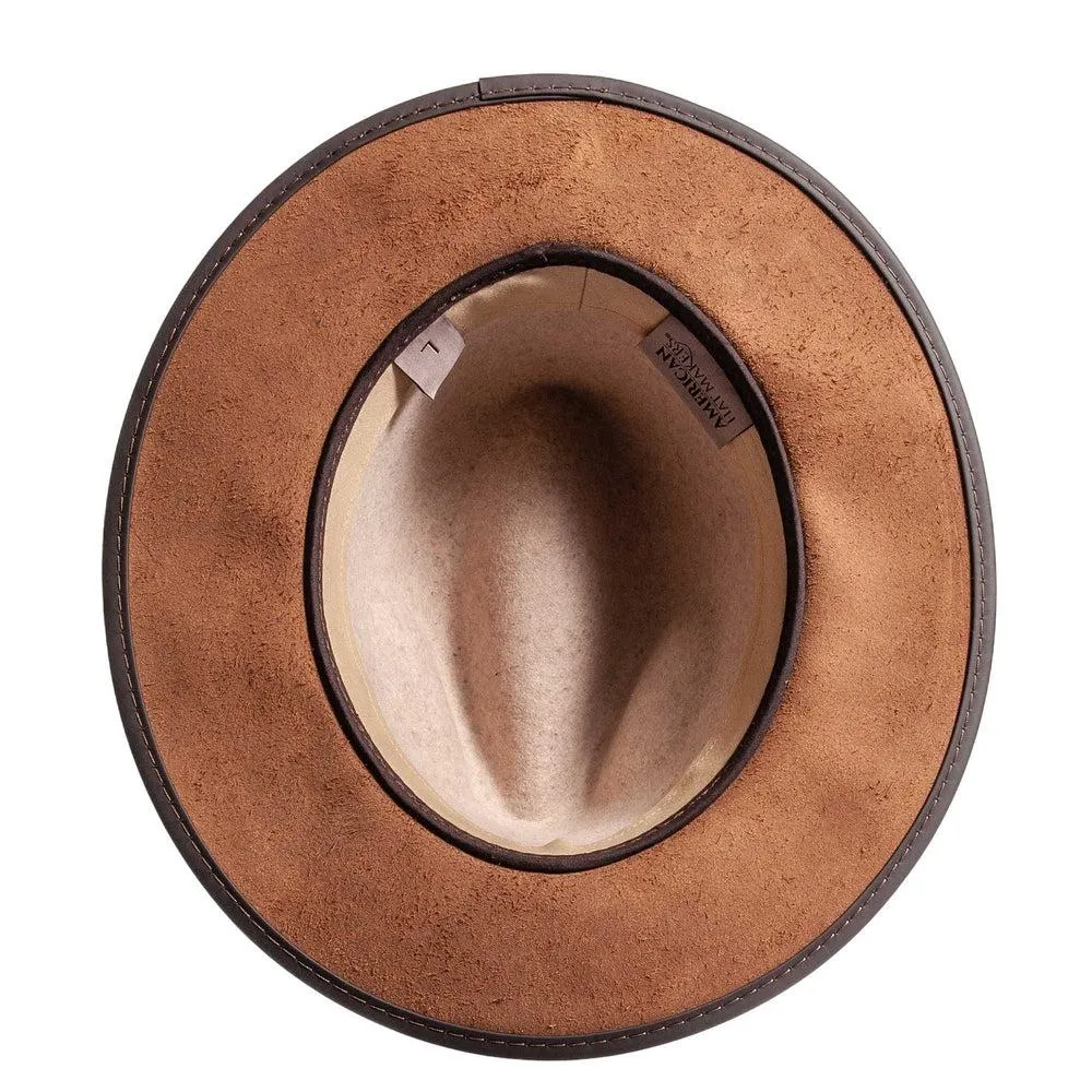 Summit | Mens Felt Leather Fedora Hat